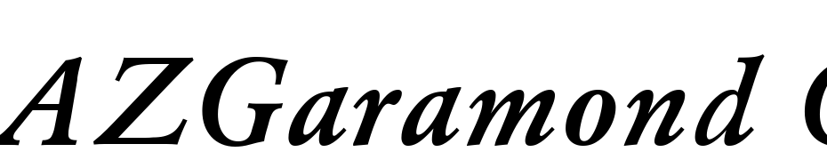 AZGaramond CTT Bold Italic Yazı tipi ücretsiz indir